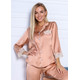 Шовкова жіноча піжама "Женева". TM "Silk Kiss". Натуральний 100% шовк. Пшенично-персиковий, Розмір: XL[100-shelkovaya-naturalnaya-rozovaya-sorochka-samarkand-silk-kiss-samarkand-xs-32-34-1613.jpg]