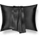 черная шелковая наволочка