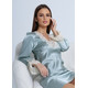 Silk women's shirt dress "Valencia". TM "Silk Kiss". Natural 100% silk. Mint blue, Size: L[100-shelkovaya-naturalnaya-rozovaya-sorochka-samarkand-silk-kiss-samarkand-xs-32-34-1613.jpg]