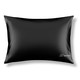 Наволочка из 100% натурального шелка. Черная 22 mmi. Двусторонняя