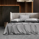 Комплект постельного белья из натурального шелка "Стальной узор" 100% шелк, изображение 7