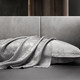 Комплект постельного белья из натурального шелка "Стальной узор" 100% шелк, изображение 6
