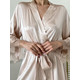 Silk bathrobe "Budva", powdery. TM "Silk Kiss". Natural silk, Size: L[100-shelkovaya-naturalnaya-rozovaya-sorochka-samarkand-silk-kiss-samarkand-xs-32-34-1613.jpg]