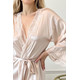 Silk women's combination and bathrobe "Florina", beige. TM "Silk Kiss". Natural 100% silk, Size: M[100-shelkovaya-naturalnaya-rozovaya-sorochka-samarkand-silk-kiss-samarkand-xs-32-34-1613.jpg]