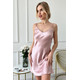 Комбинация - платье из шелка "Прага", пудровая, розовая. Prague TM"Silk Kiss". Натуральный 100% шелк, Размер: M