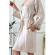 Шелковая женская комбинация и халат "Торонто", с карманами. TM"Silk Kiss". Натуральный 100% шелк Бежевый, Размер: S, изображение 4