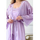 Silk set combination and bathrobe "Florina", lilac. TM "Silk Kiss". Natural 100% silk, Size: L[100-shelkovaya-naturalnaya-rozovaya-sorochka-samarkand-silk-kiss-samarkand-xs-32-34-1613.jpg]