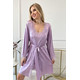 Silk set combination and bathrobe "Florina", lilac. TM "Silk Kiss". Natural 100% silk, Size: L[100-shelkovaya-naturalnaya-rozovaya-sorochka-samarkand-silk-kiss-samarkand-xs-32-34-1613.jpg]