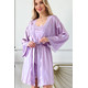Silk set combination and bathrobe "Florina", lilac. TM "Silk Kiss". Natural 100% silk, Size: L[100-shelkovaya-naturalnaya-rozovaya-sorochka-samarkand-silk-kiss-samarkand-xs-32-34-1613.jpg]