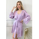 Silk set combination and bathrobe "Florina", lilac. TM "Silk Kiss". Natural 100% silk, Size: L[100-shelkovaya-naturalnaya-rozovaya-sorochka-samarkand-silk-kiss-samarkand-xs-32-34-1613.jpg]