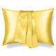 Наволочка из 100% натурального шелка. Желтая 22 mmi. Двусторонняя, изображение 3
