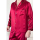 Silk men's pajamas "London", red. TM "Silk Kiss" 100% natural silk, Size: S[100-shelkovaya-naturalnaya-rozovaya-sorochka-samarkand-silk-kiss-samarkand-xs-32-34-1613.jpg]