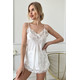 Шовковий топ та шорти. Домашній комплект "Ніца" білий. TM "Silk Kiss". Натуральний 100% шовк, Розмір: L[100-shelkovaya-naturalnaya-rozovaya-sorochka-samarkand-silk-kiss-samarkand-xs-32-34-1613.jpg]
