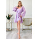 Silk set combination and bathrobe "Florina", lilac. TM "Silk Kiss". Natural 100% silk, Size: L[100-shelkovaya-naturalnaya-rozovaya-sorochka-samarkand-silk-kiss-samarkand-xs-32-34-1613.jpg]