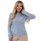 Свитер из натуральной 100% шерсти женский, голубой Silk KIss Wool Crace, Размер: M, изображение 2