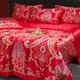 Silk bed linen, made of natural silk, red. Duvet cover, sheet, 2 pillowcases. Eastern temptation. Silk Kiss[100-shelkovaya-naturalnaya-rozovaya-sorochka-samarkand-silk-kiss-samarkand-xs-32-34-1613.jpg]