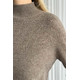 Свитер из натуральной 100% шерсти женский, коричневый шерстяной Silk KIss Wool Pattern, Размер: S, изображение 6 Свитер из натуральной 100% шерсти женский, коричневый шерстяной Silk KIss Wool Pattern, Размер: S, изображение 6
