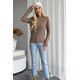 Свитер из натуральной 100% шерсти женский, коричневый Silk KIss Wool Crace, Размер: XXL, изображение 3 Свитер из натуральной 100% шерсти женский, коричневый Silk KIss Wool Crace, Размер: XXL, изображение 3