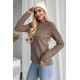 Свитер из натуральной 100% шерсти женский, коричневый Silk KIss Wool Crace, Размер: XXL, изображение 5 Свитер из натуральной 100% шерсти женский, коричневый Silk KIss Wool Crace, Размер: XXL, изображение 5