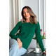Светр з натуральної 100% вовни жіночий, вовняний зелений Silk KIss, Розмір: S[100-shelkovaya-naturalnaya-rozovaya-sorochka-samarkand-silk-kiss-samarkand-xs-32-34-1613.jpg]