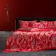 Silk bed linen, made of natural silk, red. Duvet cover, sheet, 2 pillowcases. Eastern temptation. Silk Kiss[100-shelkovaya-naturalnaya-rozovaya-sorochka-samarkand-silk-kiss-samarkand-xs-32-34-1613.jpg]