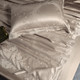 Постельное белье шелковое, из натурального шелка, бежевое. Пододеяльник, простыня, 2 наволочки. Роскошный перламутр. Silk Kiss, изображение 4