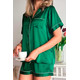 Шелковая женская пижама "Милан". TM"Silk Kiss". Натуральный 100% шелк. Зеленая, Размер: S, изображение 5 Шелковая женская пижама "Милан". TM"Silk Kiss". Натуральный 100% шелк. Зеленая, Размер: S, изображение 5